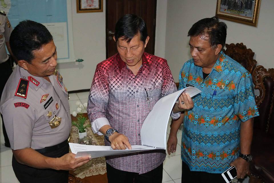 Temui Kapolda Sulut Walikota Paparkan Pembangunan Graha Religi 
